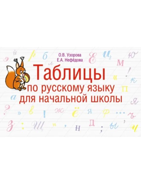 Таблицы по русскому языку для начальной школы. 1-4 класс