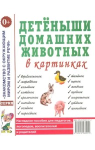 Детеныши домашних животных в картинках. Наглядное пособие для педагогов, логопедов, воспитателей и родителей