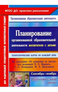 Планирование организованной образовательной деятельности воспитателя с детьми подготовительной групп