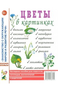 Цветы в картинках. Наглядное пособие для педагогов, логопедов, воспитателей и родителей