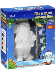 Набор для росписи. Новогодние украшения. Санта Клаус Набор для росписи. Новогодние украшения. Санта Клаус