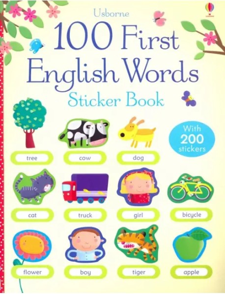 100 First English Words Sticker Book