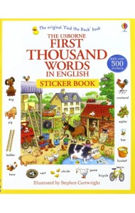 First Thousand Words in English Sticker Book