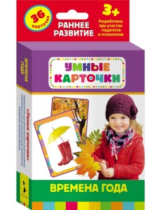Развивающие карточки "Времена года", 36 карточек Развивающие карточки "Времена года", 36 карточек