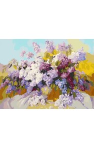 Живопись на холсте. Сирень, 30х40 см