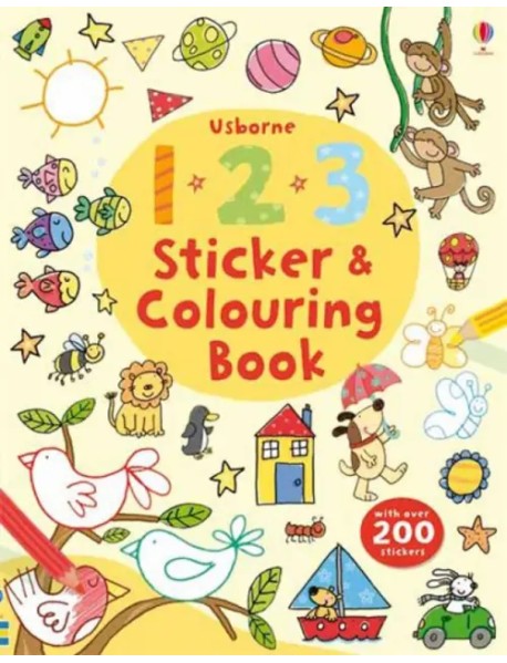 123 Sticker and Colouring Book