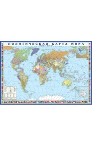 Политическая карта мира с флагами