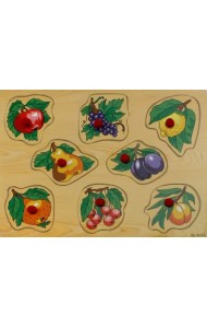 Деревянная рамка-вкладыш. Южные фрукты