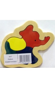 Деревянный пазл. Слон