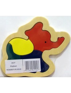 Деревянный пазл. Слон Деревянный пазл. Слон