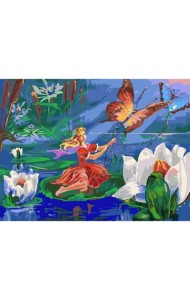 Живопись на холсте. Маленькая путешественница, 30х40 см