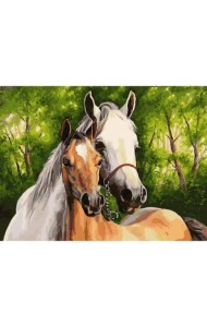 Живопись на холсте. Мать и дитя, 30х40 см