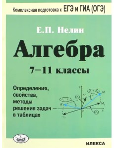 Алгебра. 7-11 классы. Определения, свойства, методики решения задач - в таблицах Алгебра. 7-11 классы. Определения, свойства, методики решения задач - в таблицах