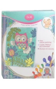 Роспись по холсту. Совенок