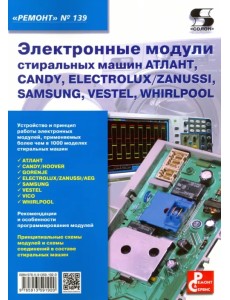 Электронные модули стиральных машин Атлант, Candy, Electrolux/Zanussi, Samsung, Vestel, Whirlpool