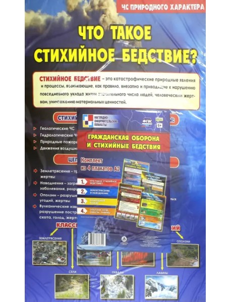 Комплект плакатов "Гражданская оборона и стихийные бедствия"