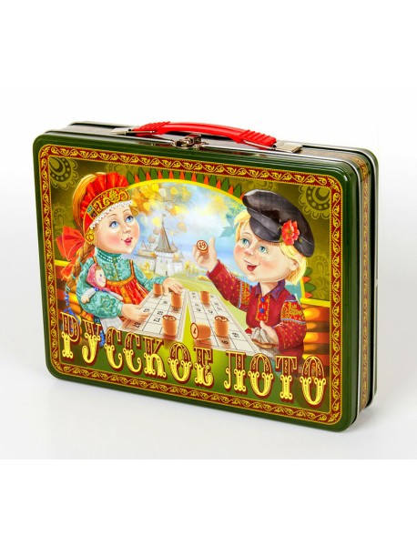 Русское лото в жестяном чемоданчике "Посиделки"