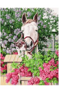 Живопись на картоне. Нежная привязанность, 30х40 см