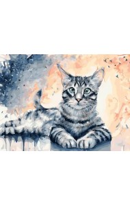 Живопись на холсте. Барсик, 30х40 см