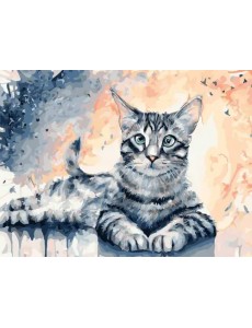 Живопись на холсте. Барсик, 30х40 см Живопись на холсте. Барсик, 30х40 см