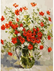 Живопись на холсте. Букет в кувшине, 30х40 см Живопись на холсте. Букет в кувшине, 30х40 см