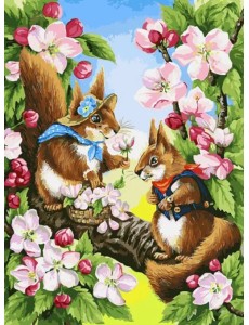 Живопись на холсте. Свидание, 30х40 см