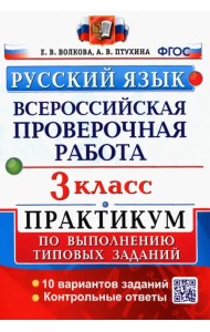 Русский язык. 3 класс. Всероссийская проверочная работа. Практикум по выполнению типовых заданий. ФГОС