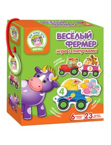 Развивающая игра с липучками "Веселый фермер"