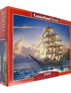 Пазл. Парусник на закате, 1500 элементов