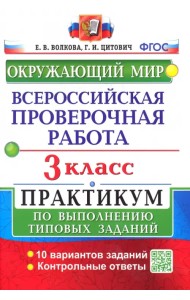 Окружающий мир. 3 класс. Всероссийская проверочная работа. Практикум по выполнению заданий. ФГОС