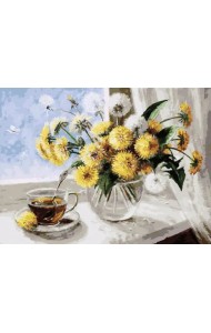 Живопись на холсте. Одуванчики, 30x40 см