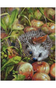 Набор для рисования по номерам. Яблочный ёжик, 30x40 см