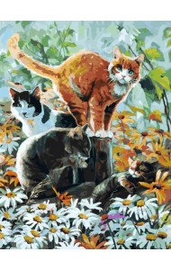 Набор для рисования по номерам. Счастье на заборе, 30x40 см