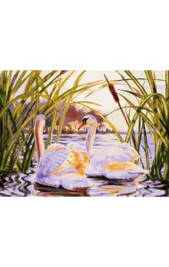 Живопись на холсте. Вечерняя прогулка, 30x40 см