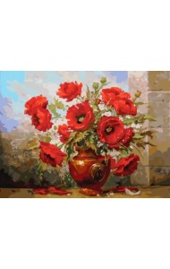 Живопись на холсте. Маки, 30x40 см