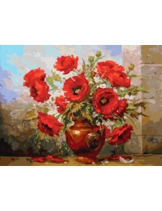 Живопись на холсте. Маки, 30x40 см Живопись на холсте. Маки, 30x40 см