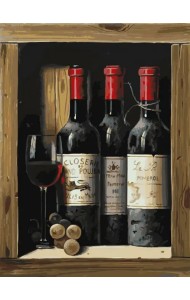 Живопись на холсте. Коллекционное вино, 30х40 см