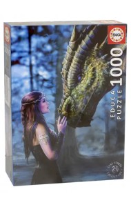 Пазл. Девушка и дракон, 1000 деталей