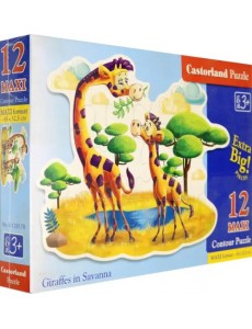 Макси пазл. Жирафы, 12 элементов Макси пазл. Жирафы, 12 элементов