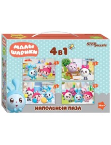 Пазл средний 4 в 1. Малышарики, 30 элементов Пазл средний 4 в 1. Малышарики, 30 элементов