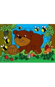 Развивающая рамка. Медвежонок