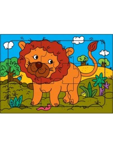 Развивающая рамка. Веселый львенок Развивающая рамка. Веселый львенок