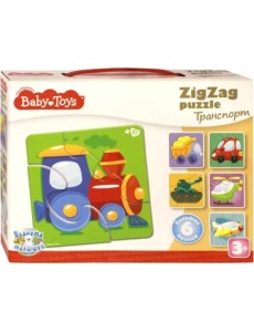 Макси-пазл "Зигзаг. Транспорт", 18 элементов Макси-пазл "Зигзаг. Транспорт", 18 элементов