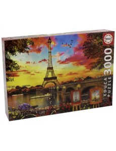 Пазл. Закат в Париже, 3000 деталей