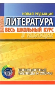 Литература. Весь школьный курс в таблицах