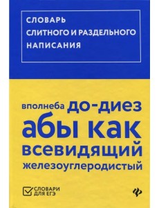 Словарь слитного и раздельного написания Словарь слитного и раздельного написания