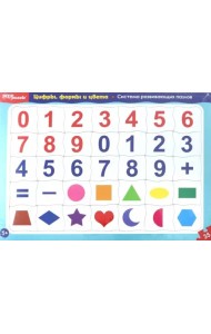 Развивающий пазл. Цифры, формы и цвета