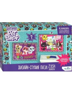 Дизайн студия Littlest Pet Shop. Город зверей, 2x54 элемента + сюрприз