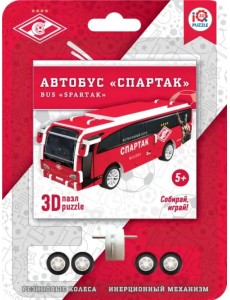 3D пазл. Автобус Спартак, с механизмом