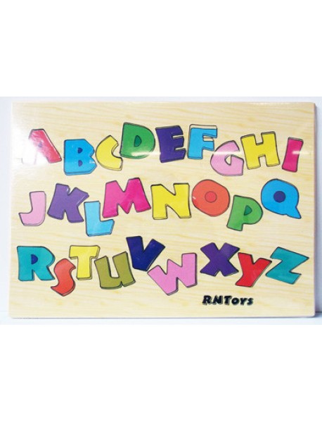 Алфавит английский на деревянной основе "RNToys"